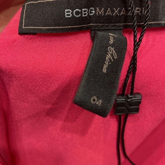 BCBGMAXAZRIA one shoulder dress size 4 NWOT - Picture 5 of 5